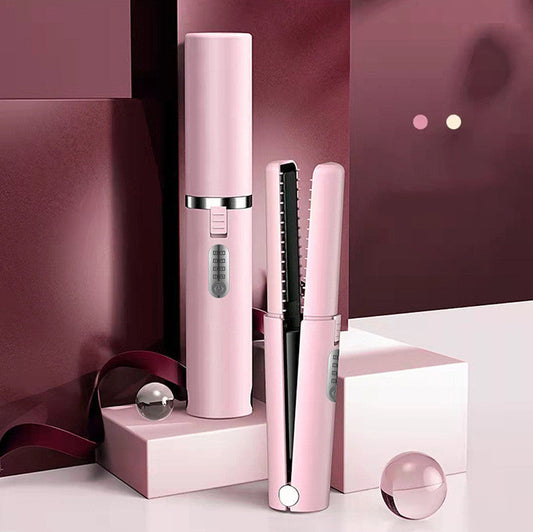 New USB Charging Mini Wireless Travel Hair Iron