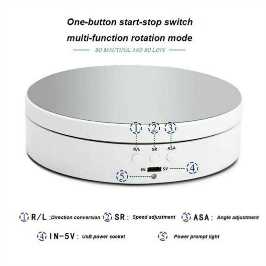 360° Electric Motorized Rotating Display Rack