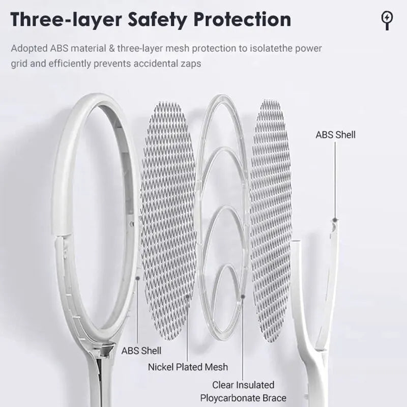 5 in 1 Fast Charging Bug Zapper Racket