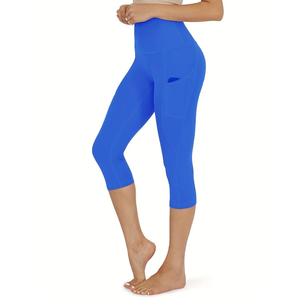 Ladies Capri Cotton Pants Leggings with Pockets