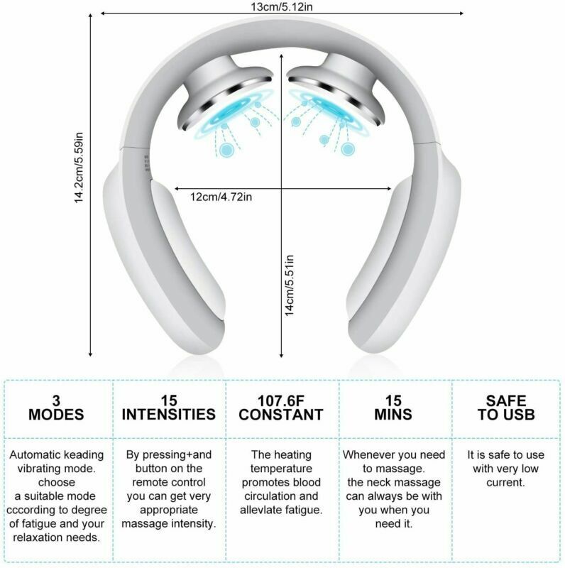 Pulse & Heat Intelligent Neck Massager
