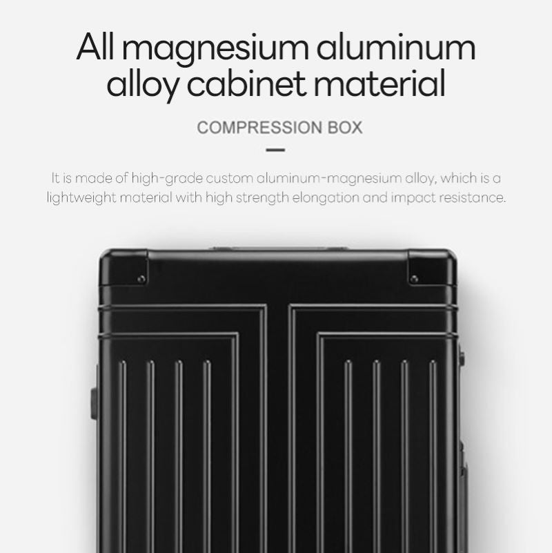 Magnesium Alloy Travel Case - Sturdy 24-Inch Wheeled Luggage For Your Travels