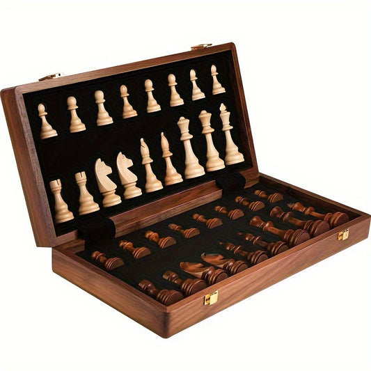 Wooden Chess Set - Perfect for Home and Travel