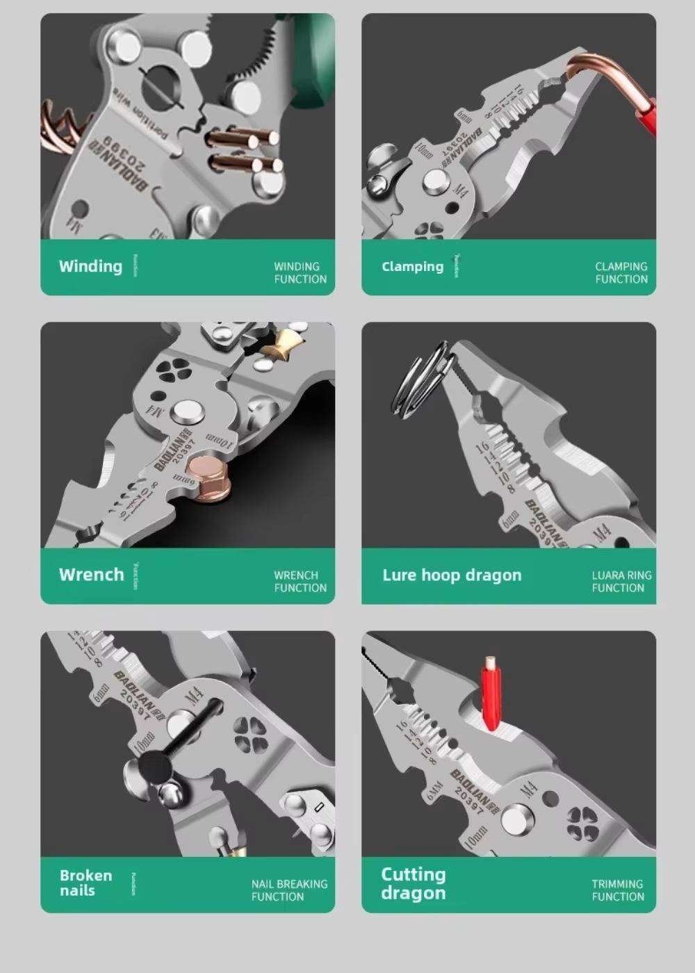 Multifunctional Wire Stripper Tool