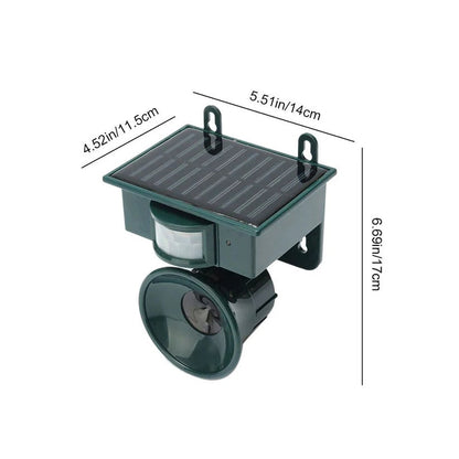 Motion Sensor Bird Deterrent for Crows: Ideal Pigeon Repeller with Sound Scarer