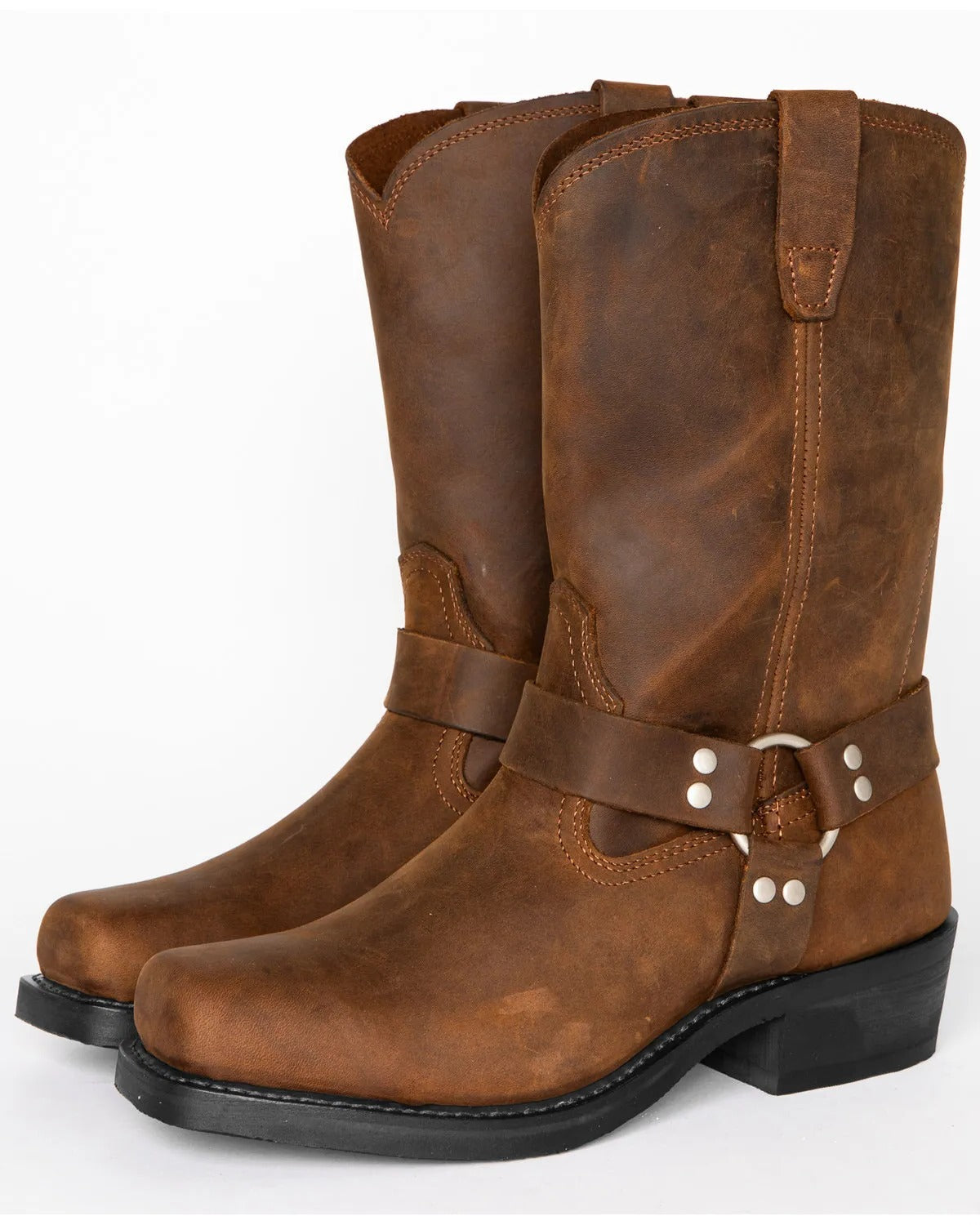 Men's Black Harness Boot - 11 Inch Tall