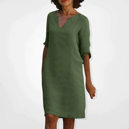 Summer Dress With V-Neck
