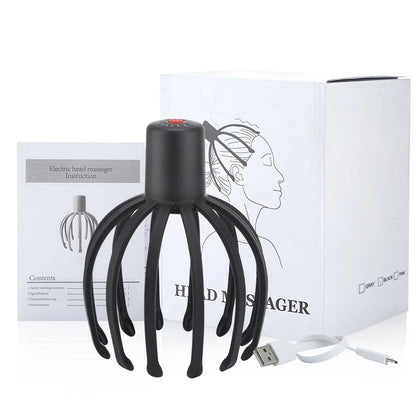 Electric Octopus Head Massager - Relaxing Scalp & Stress Relief Device