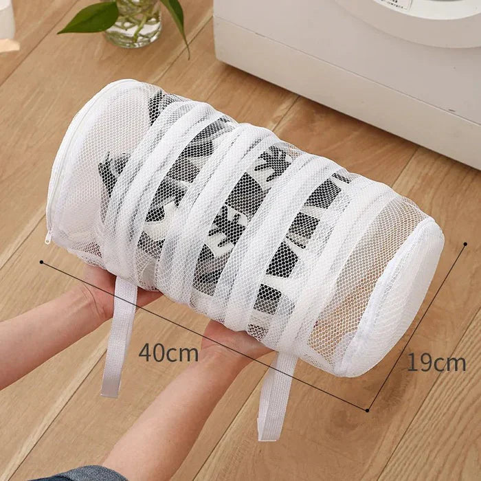 Reusable Shoe Laundry Cleaning Bag - Zippered Wash Bag for Washing Machines, Perfect Sneaker & Tennis Shoe Cleaner Kit for Dirt-Free Shine